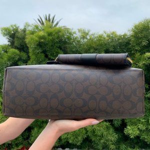 COACH SET Avenue Tote in Signature Brown /Black